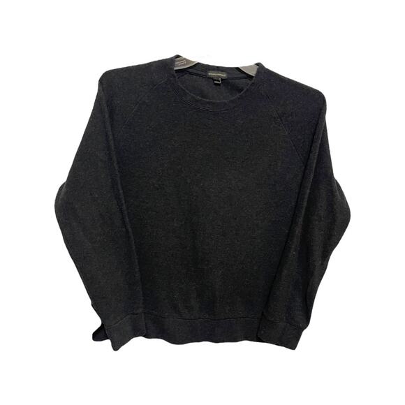 Large Banana Republic Long Sleeve Crew Neck Mens Sweater Dark Gray - Picture 4 of 12